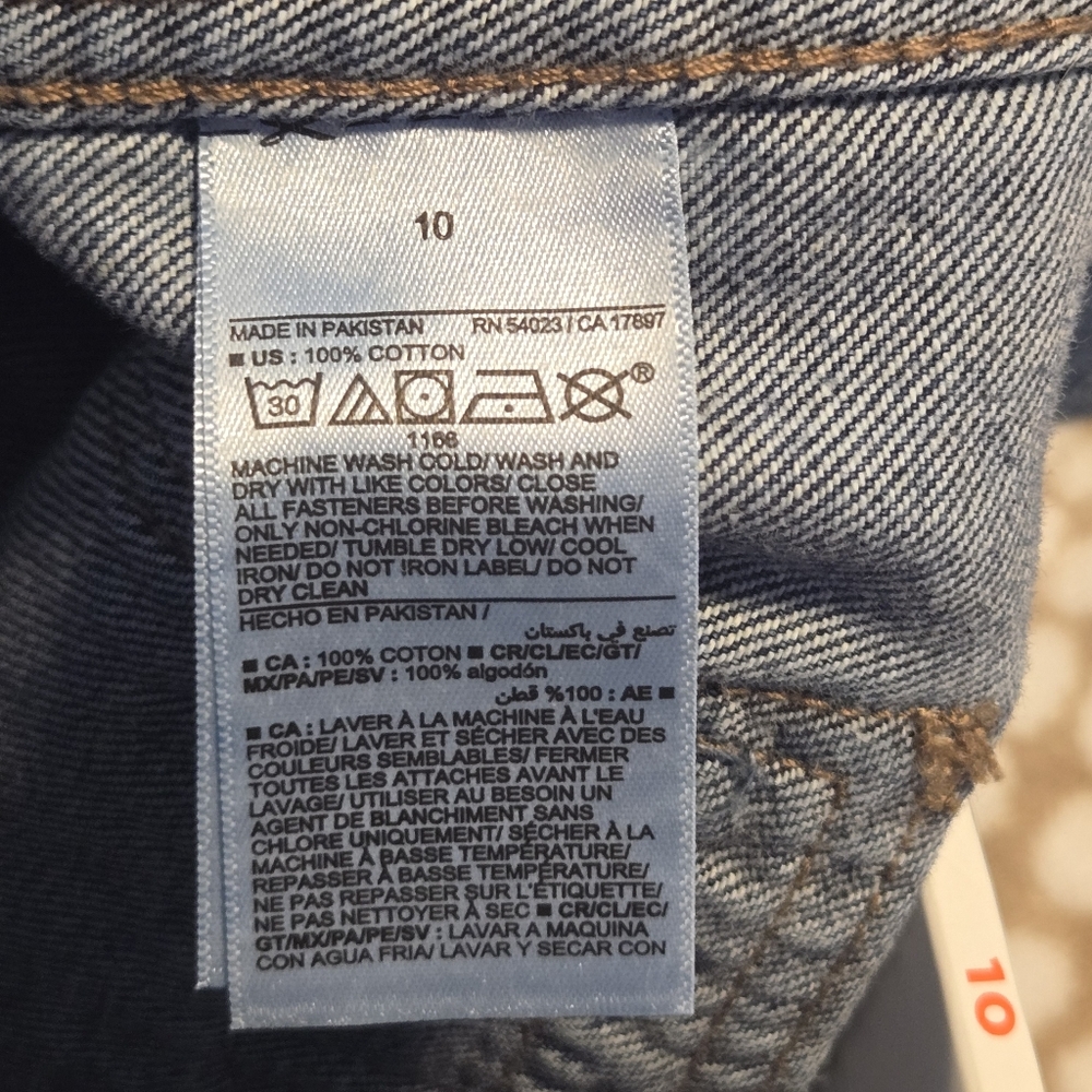 Old Navy Womens High Waisted Baggy Wide Leg Denim Jeans Size 10 - Picture 9 of 12